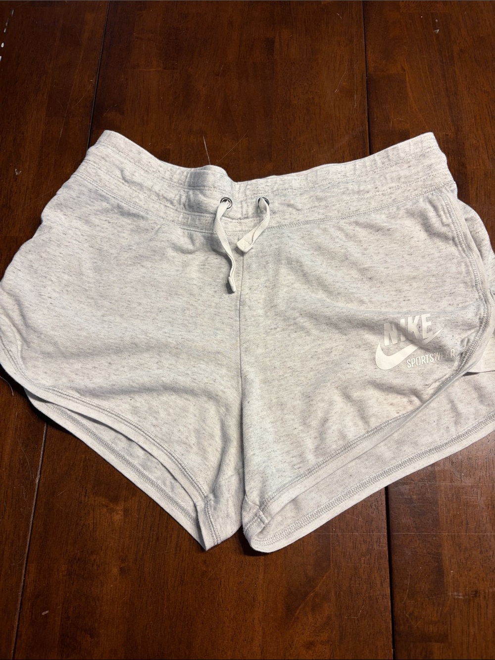 Nike Women's Light Heather Gray Athletic Shorts